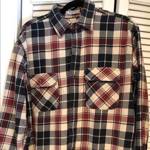 Orvis Vintage Multi Colored Plaid Flannel Button Down Shirt Medium